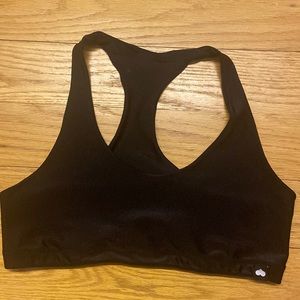 Black sports bra one size fits most